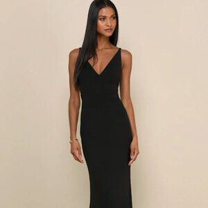 Lulus Melora Black Sleeveless Maxi Dress - Size M